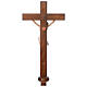 Processional cross in resin and wood 210cm Landi s6