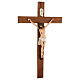 Crocefisso resina e legno h. 70 cm Landi s3