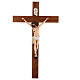 Crucifixo resina e madeira h 75 cm Landi s1
