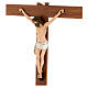 Crucifixo resina e madeira h 75 cm Landi s4