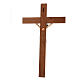 Crucifixo resina e madeira h 75 cm Landi s6
