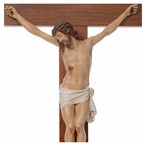 Crucifix résine et bois h 100 cm Landi 4