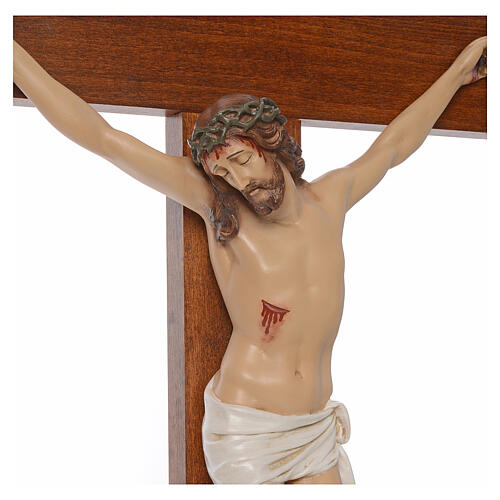 Crucifix résine et bois h 100 cm Landi 5