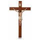 Crucifixo resina e madeira h 100 cm Landi s1