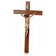 Crucifixo resina e madeira h 100 cm Landi s3