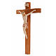 Crucifijo Fontanini 18x11,5 cm cruz madera cuerpo tipo porcelana s2