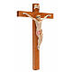 Krucyfiks Fontanini 18 X 11,5cm krzyż drewno ciało Chrystusa z porcelany s3