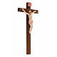 Crucifijo Fontanini 23x13 cm cruz madera cuerpo tipo porcelana s2