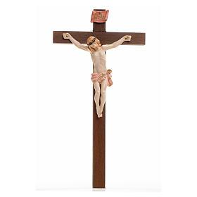 Crucifixo Fontanini 23x13 cm cruz madeira corpo efeito porcelana