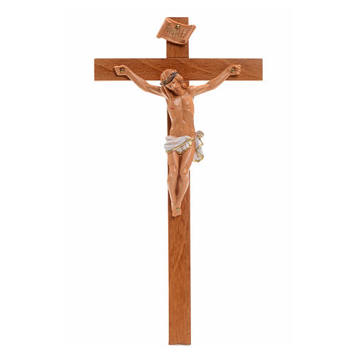 Kruzifix 23x13cm Holz und PVC, Fontanini 1