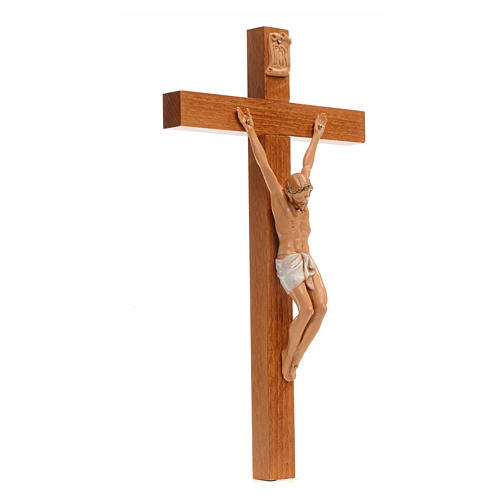 Kruzifix 30x17cm Holz und PVC, Fontanini 2