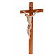 Crucifijo Fontanini 38x22 cruz madera cuerpo pvc tipo porcelana s2