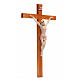 Crucifijo Fontanini 38x22 cruz madera cuerpo pvc tipo porcelana s3