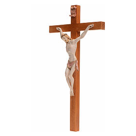 Krucyfiks Fontanini 38 X 22 krzyż drewno ciało Chrystusa pvc typu porcelana