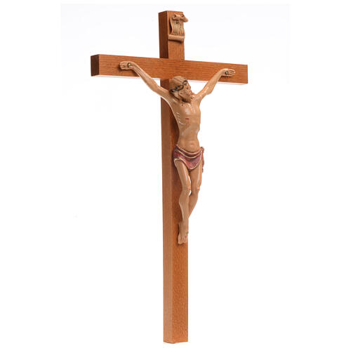 Crucifijo Fontanini 38x22 cuerpo pvc y cruz en madera 3