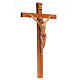 Crucifijo Fontanini 38x22 cuerpo pvc y cruz en madera s3