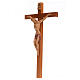 Crucifijo Fontanini 38x22 cuerpo pvc y cruz en madera s4