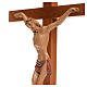 Crucifixo Fontanini 38x22 cm cruz madeira corpo pvc s2