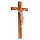 Crucifix bois Chris pvc 30x17 cm Fontanini type porcelaine s2