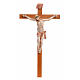 Crucifijo Fontanini 38x21 cruz madera cuerpo pvc tipo porcelana s1