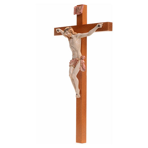 Crucifix bois Chris pvc 38x21 cm Fontanini type porcelaine 3