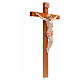 Krucyfiks Fontanini 38 X 21 krzyż drewno ciało Chrystusa pvc typu porcelana s2