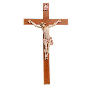Crucifijo Fontanini 54x30 cruz madera cuerpo pvc tipo porcelana