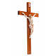 Crucifix bois Chris pvc 54x30 Fontanini type porcelaine s2