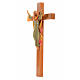Crucifix bois Chris Ressuscité 30x17 cm Fontanini s2