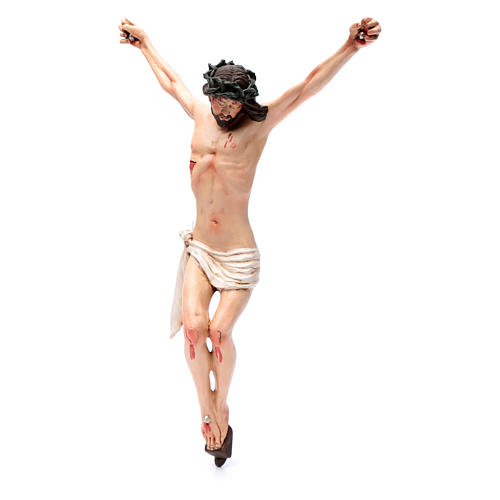 Cuerpo de Cristo napolitano terracota ojos de vidrio h 45 cm 2