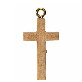 Rosenkranzkreuz aus Grödnertal-Holz, patiniert