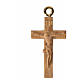Crocefisso per rosario legno patinato Valgardena s3