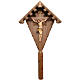 Crocefisso di campagna 90 cm (corpo 25) legno colorato Valgarden s1