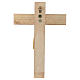 Crucifixo estilo românico 25 cm madeira Val Gardena s4