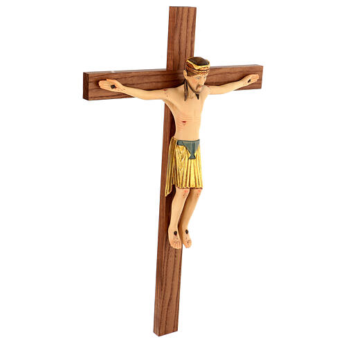 Altenstadt crucifix 52cm in Valgardena wood 4