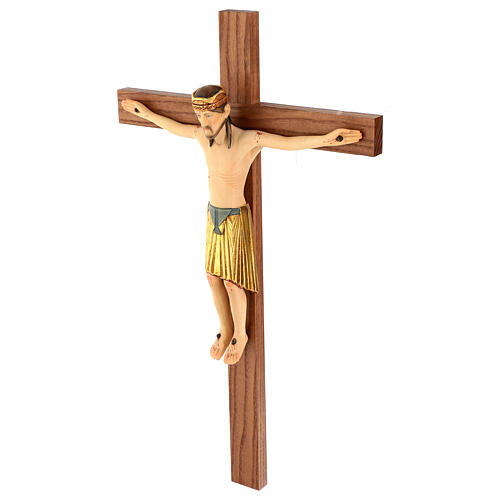 Altenstadt crucifix 52cm in Valgardena wood 3