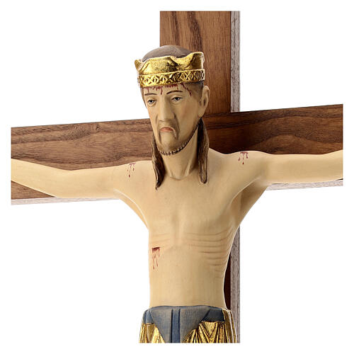 Altenstadt crucifix with base, 52cm in Valgardena wood 2