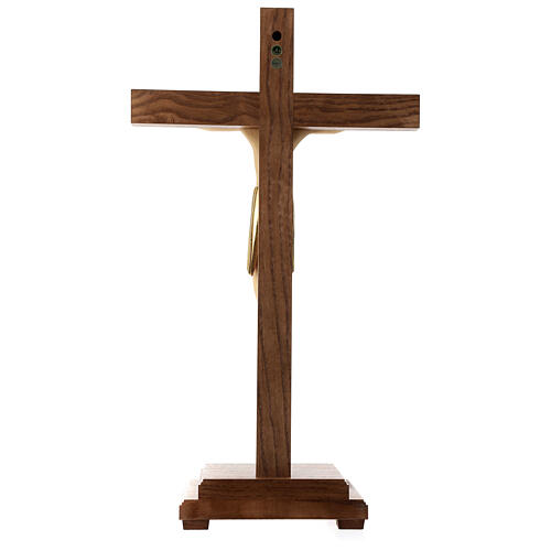 Altenstadt crucifix with base, 52cm in Valgardena wood 5
