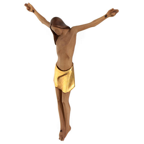 Stylised body of Christ in coloured Valgardena wood 3