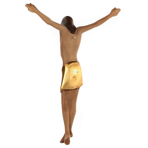 Stylised body of Christ in coloured Valgardena wood 6