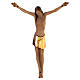 Stylised body of Christ in coloured Valgardena wood s1