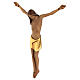 Stylised body of Christ in coloured Valgardena wood s3