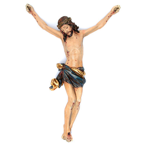 Body of Christ in Valgardena wood, antique gold corpus  model 1