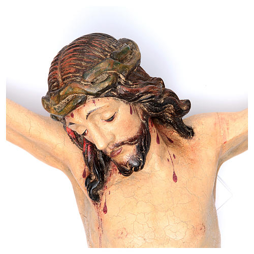 Body of Christ in Valgardena wood, antique gold corpus  model 2