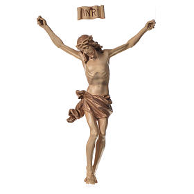 Body of Christ in Valgardena wood, multi-patinated model