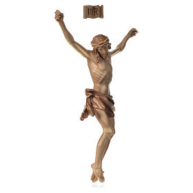 Body of Christ in Valgardena wood, multi-patinated model