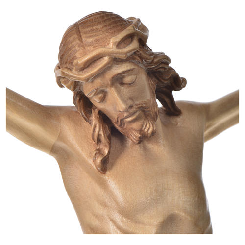 Body of Christ in Valgardena wood, multi-patinated model 3