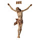 Body of Christ in Valgardena wood, multi-patinated model s1