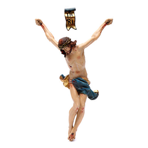 Body of Christ in Valgardena wood, antique gold finish 1