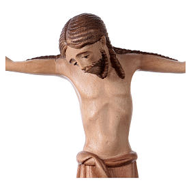 Leib Christi romanisches Stil Grödnertal Holz patiniert